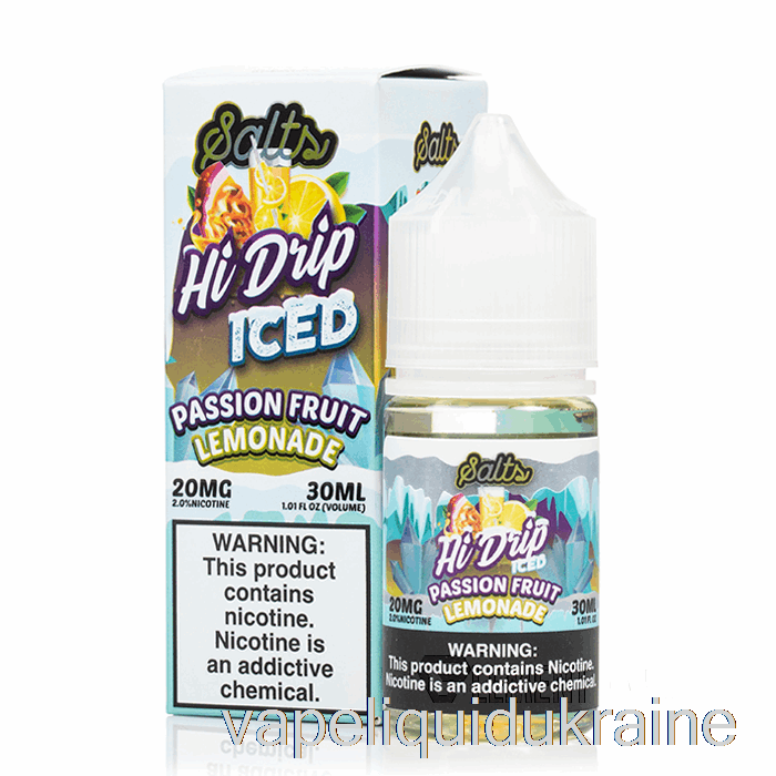 Vape Liquid Ukraine Passion Fruit Lemonade ICE - Hi-Drip Salts - 30mL 50mg